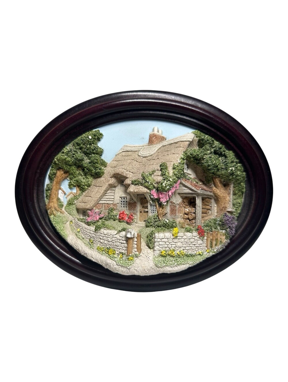 Lakeland Studios 3D English Cottage Plaque Frame Art Cottagecore Whimsical